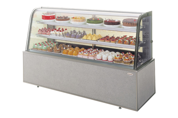 6尺 冷蔵対面ショーケース 冷凍冷蔵ケース 業務用冷蔵庫 厨房機器レンタル 日豊機工株式会社
